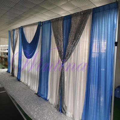 China Wedding/Exhibition/Display Booth/Event/Party/Concert Wintina Adjustable Aluminum Pipe Frame, Cheap Wedding Backdrop Pole Wedding Pipe And Drape Kit For Sale for sale