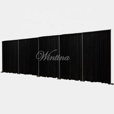 China Wedding/Exhibition/Display/Event Booth/Party/Concert Wintina High Quality Easy Fit Aluminum Pipe and Drape Wedding Decoration Backdrop Drape Support Kits for sale