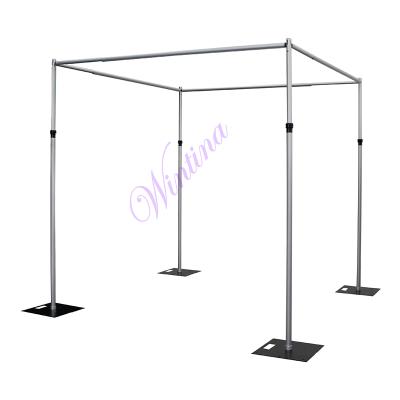 China Wedding Booth / Exhibition / Display / Event Decor / Party Event / Concert Wedding Square Adjustable Backdrop Pipe Frame Kits Hardware Drapes Supports Kits for Piping and Draping (Complete Kits) for sale