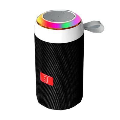 China Phone Function Wireless BT Speaker With LED Light Camouflage With Radio Mini Disco Light Speaker Mega BT Bass Speaker for sale