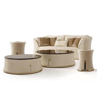 China Italy Design New Living Room Sofa Set Italian Modern Living Room Furniture Luxury Leather Sofa Home Furniture VOGUE for sale