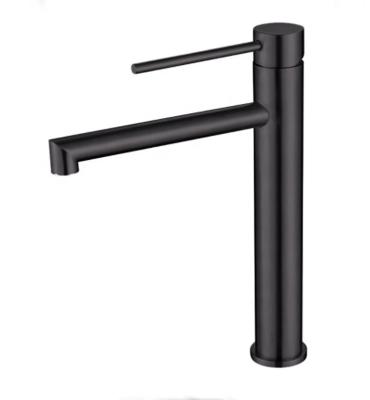 China Sense Faucets Modern Design Stainless Steel Bathroom Black Luxury Basin Faucet for sale