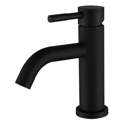 China Sense Faucets Deck Mounted Matt Black Wash Hand Basin Faucet Waterfall Basin Faucets for sale