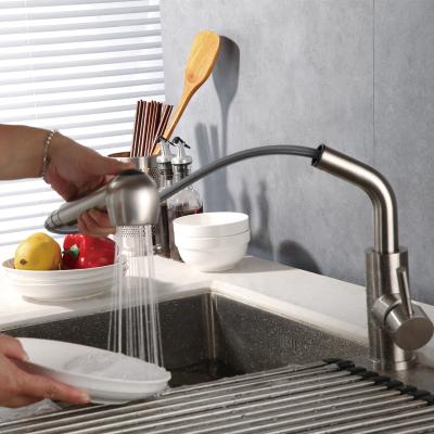 China Pull Out / Downstairs Kitchen Faucet Factory Whole House Prefab Indoor High Quality Pull Out Luxury Kitchen Faucet for sale