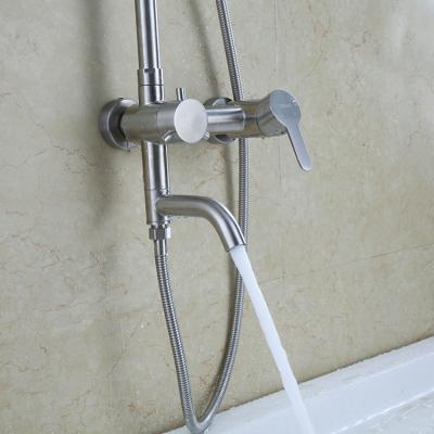 China Without Slide Bar Wholesale China Stainless Steel Eco-Friendly Custom Luxury Shower Sprayer Set for sale