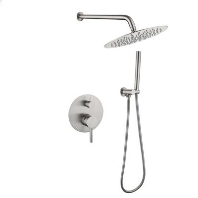 China With Slide Bar Factory Outlet Bargain Bargain Luxury Modern Stainless Shower Faucets Set Wall Mounted for sale