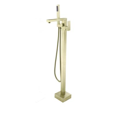 China Without Slide Bar Factory Professional Production Floor Free Standing Bathroom Tub Faucets for sale