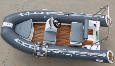 Cina 2022 innovative design removable fuel tank 13 ft  rib390BL inflatable rib boat with teak floor in vendita