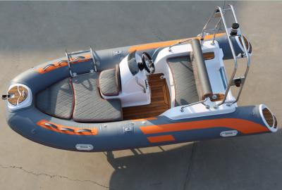 중국 2022 creative design with removable fuel tank inflatable rib boat 13 ft rib390CL with teak floor 판매용