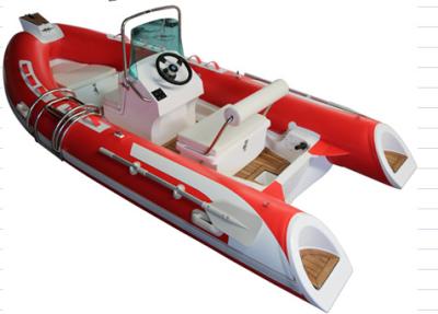 중국 2022 rib boat inflatable speed boat 14ft orca hyalon center console steeing wheels rib430A 판매용