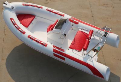 China 2022   6 persons fiberglass hull rib boat rib480B more colors with fuel tank Te koop