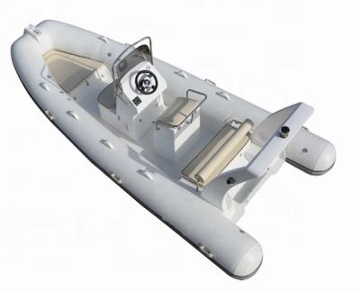 Cina 2022  rigid hull inflatable rib boat 17ft  with back cabin  rib520B in vendita