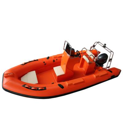 China 2022   inflatable fishing boat rib FRP 5.2m orca hypalon with steering wheel rib520W zu verkaufen