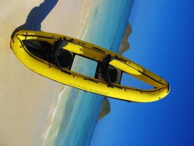 Chine Kayak gonflable de 2 personnes avec la fenêtre, kayak gonflable du fond d'espace libre de 388 cm à vendre