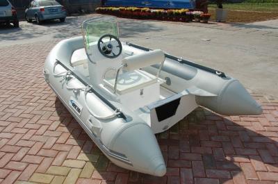 China PVC 5 Person Inflatable Boat For Fishing , 330m Jockey Console Marine Inflatable Boat for sale