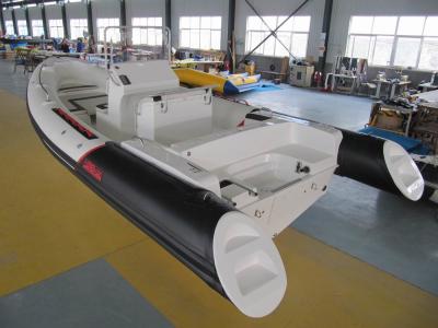 China Rigid Hull rib inflatable boat , 225HP hard bottom inflatable boat 680cm length for sale