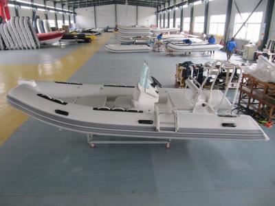 China 480cm FRP Rigid Inflatable Rib Boat 8 People With Front Locker / SS Light Arch for sale