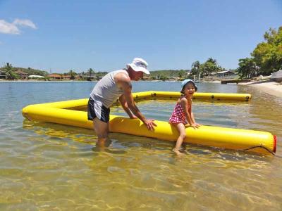 Chine Transport facile adapté aux besoins du client de tapis gonflable d'air de piscine pour l'amusement d'eau de mer à vendre