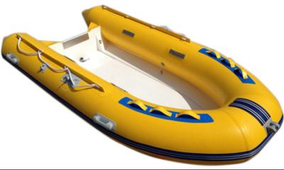 China 2022 new Fiberglass hull inflatable tube PVC simple boat 270  rib boat cheap Te koop