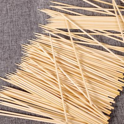 China China Supplier Non-Stick Bamboo Skewer Stick for Travel BBQ Using Disposable BBQ Tool Professional Grill Garden for sale