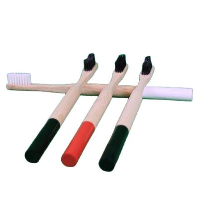 China Manufacturers direct selling disposable bamboo toothbrush natural and environmentally friendly carbonized bamboo toothbrush sharpener brush for sale