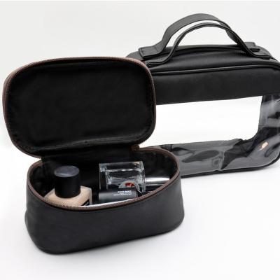 China Fashion PVC Makeup Bag large capacity ins Travel Toiletry bag set Convenient storage cosmetic bag for sale