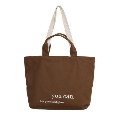 China Fashion\comfortable\durable Customized canvas Tote Shopping Bag with Logo Printed  Fashion Casual  Shoulder for sale