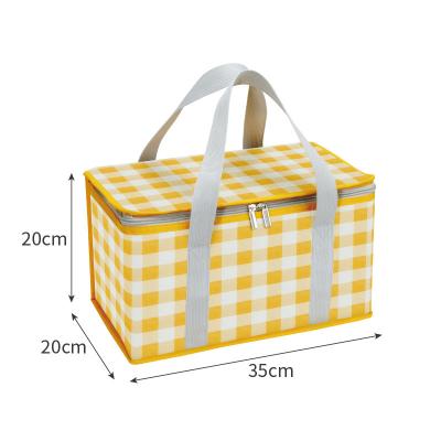 China Fashion Hot sale custom logo Oxford Family Insulated Picnic Bag Cooler Compartment Large Thermal Lunch Cooler Tote Food Bag for sale