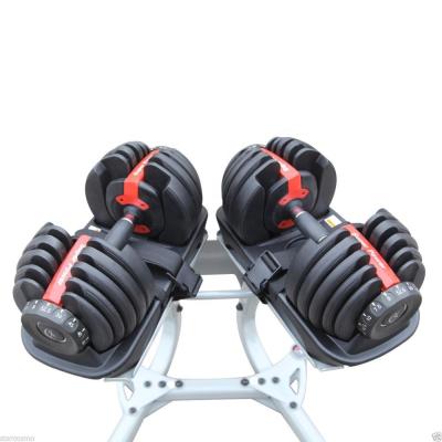 China Easy-Grip Fitness Equipment Gym Weights Adjustable Dumbbell Set For Bodybuilding Custom Dumbbell Adjustable Dumbbells for sale