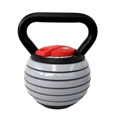 China Professional Easy-Handle Use Home Fitness Customized Weight Color Adjustable Kettlebell for sale