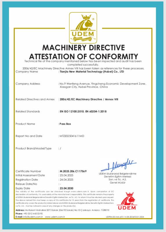 CE - Tianjia New Material Technology (Hubei) Co., Ltd