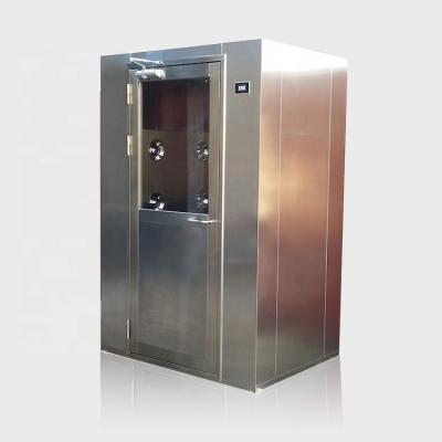 China Double People Laboratory Air Shower Room Coated Steel Manual Cleanroom Door for sale