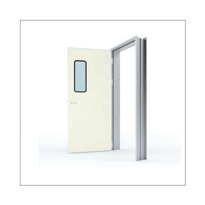 China Cleanroom Fireproof Cleanroom Door Sandwich Panel Door With Interlocking System for sale