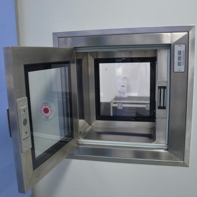 China Electronic Dustfree Cleanroom Interlock Pass Box 110KG Static And Dynamic Pass Box for sale