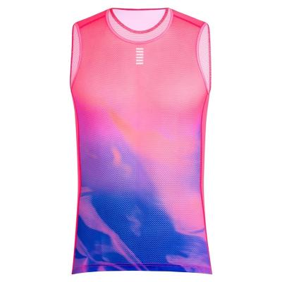 China Custom Mesh Sport Plain Pro Underwear Tank Top Cycling Base Layer Tank Tops Road Sublimation Antibacterial Bike Fit Vest for sale