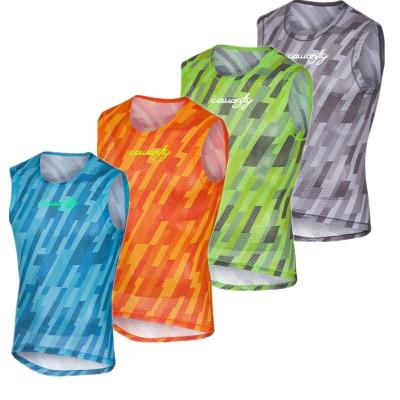 China Antibacterial breathable dry fitn vest / tank top / sports training mesh vests for sale