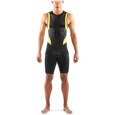 China High End Mens Pro Wear Sleeveless Triathlon Trisuit One Piece Cycling Suit Antibacterial for sale