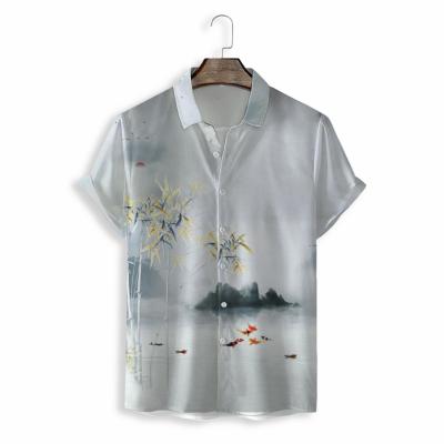 China QUICK DRY 2022 resort recommend short branded copy casual shirts men Aloha Casual Shirt for sale