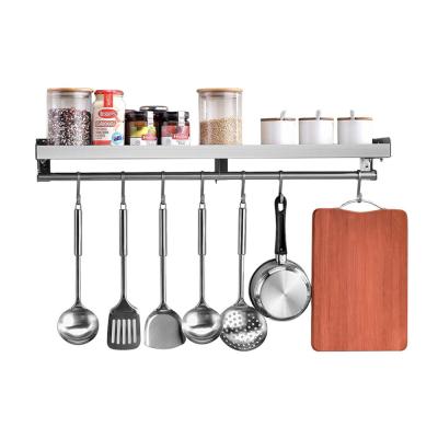 China Zhongshan Diy Sustainable Wall Mount Kitchen Storage Double Corner Spice Rack Organizer for sale