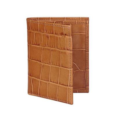 China RFID Bifold Crocodile Leather Slim Wallet For Men Customized Wallet Men Luxury Leather for sale