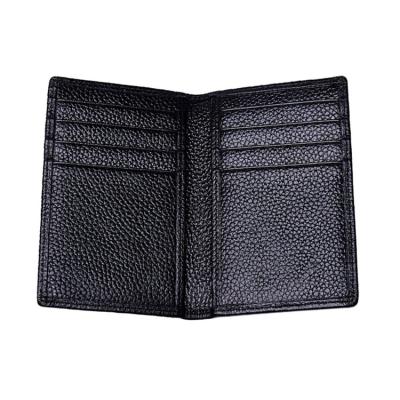 China RFID Customize Wallet Cow Leather Mens Wallet Slim Pebble Leather Mens Wallet For Men for sale