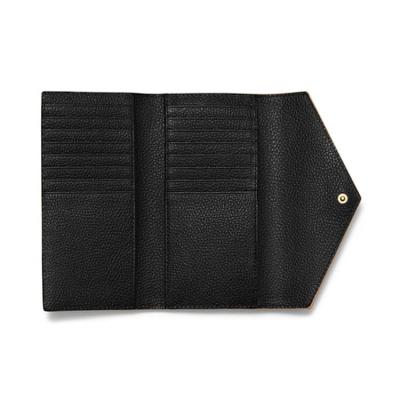 China Manufacturers Leather Animal Leather Purse Large RFID Fashion Purse Envelope Pebbled Leather Wallet for sale