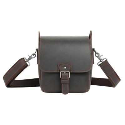 China Customized Leather Snap Camera Camera Bag Large Capacity Leather Bag For Cameras Fashion Leather Shoulder Bag For Men for sale