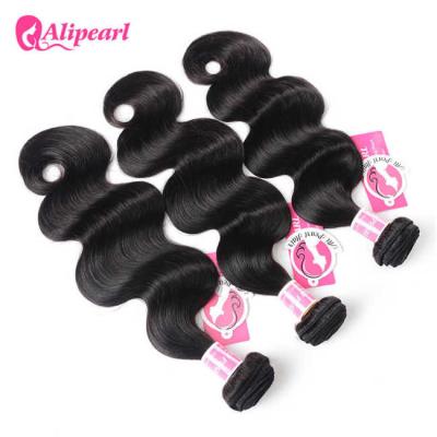 China Double Weft Brazilian Body Wave Hair Bundles , Virgin Brazilian Hair 3 Bundles for sale