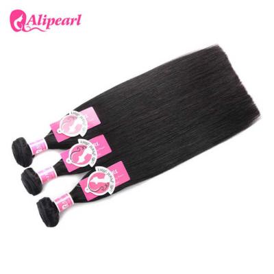 China 8A Remy Peruvian Straight Hair Bundle Deals Natural Black Soft And Smooth for sale