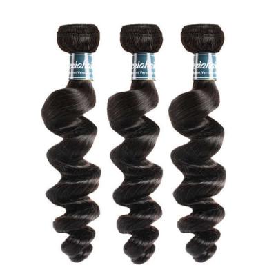 China 8A Grade Loose Wave Malaysian Virgin Hair Bundles Natural Color Hair Weave for sale