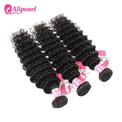 China Deep Wave Malaysian Virgin Hair Bundles Deals 8A Remy Virgin Hair Weave for sale