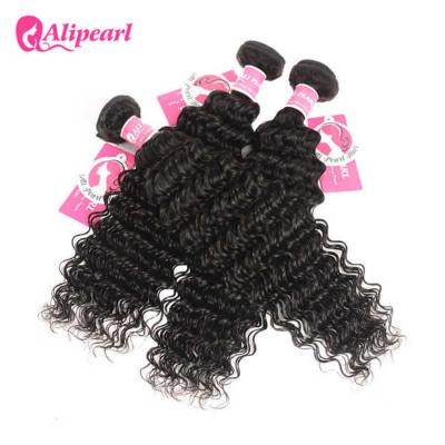 China Deep Wave Brazilian Human Hair Bundles Virgin Remy Hair Extensions Grade 8A for sale