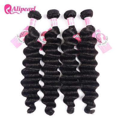 China Ali Pearl Loose Deep Wave 8A Virgin Human Hair Weave Bundle Deals for sale