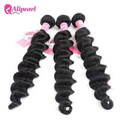 China Soft Loose Deep Wave Brazilian Human Hair Bundles 8A Remy Hair Extensions for sale